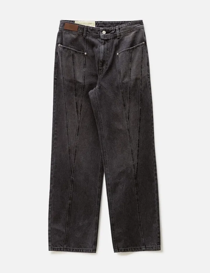 Sierra Panel Wide-Leg Jeans