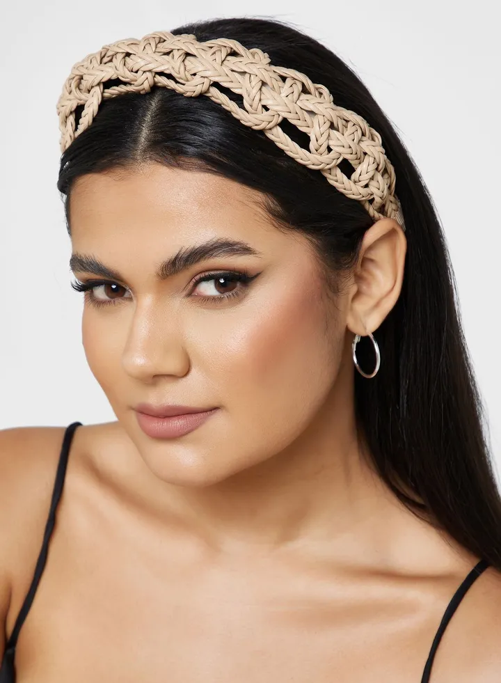 Woven Raffia Texture Headband