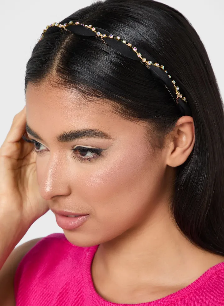 Diamante Twisted Headband