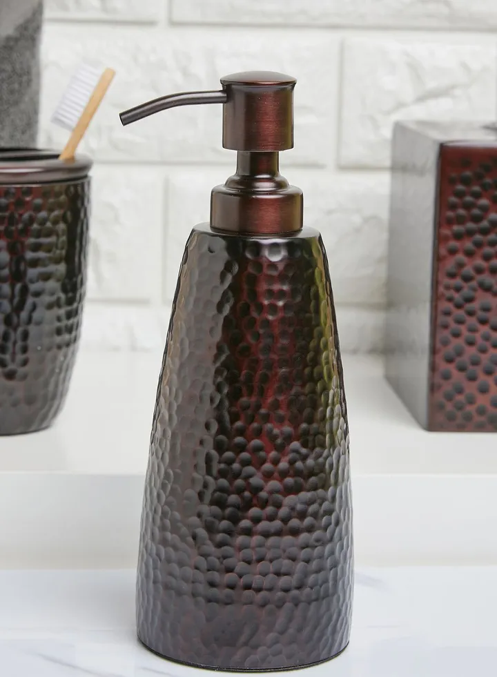 Allegra Hammered Dark Bronze Soap Dispenser