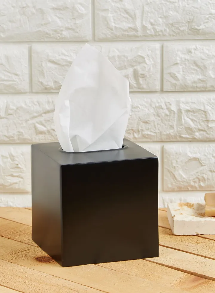 Allegra Black Tissue Box
