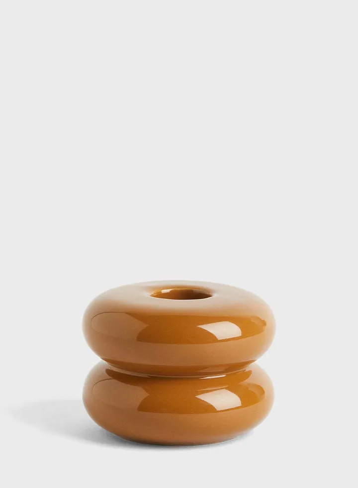 Stoneware Candlestick