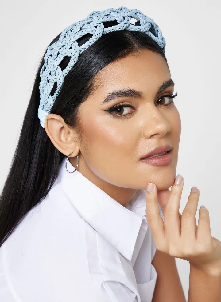 Woven Raffia Texture Headband