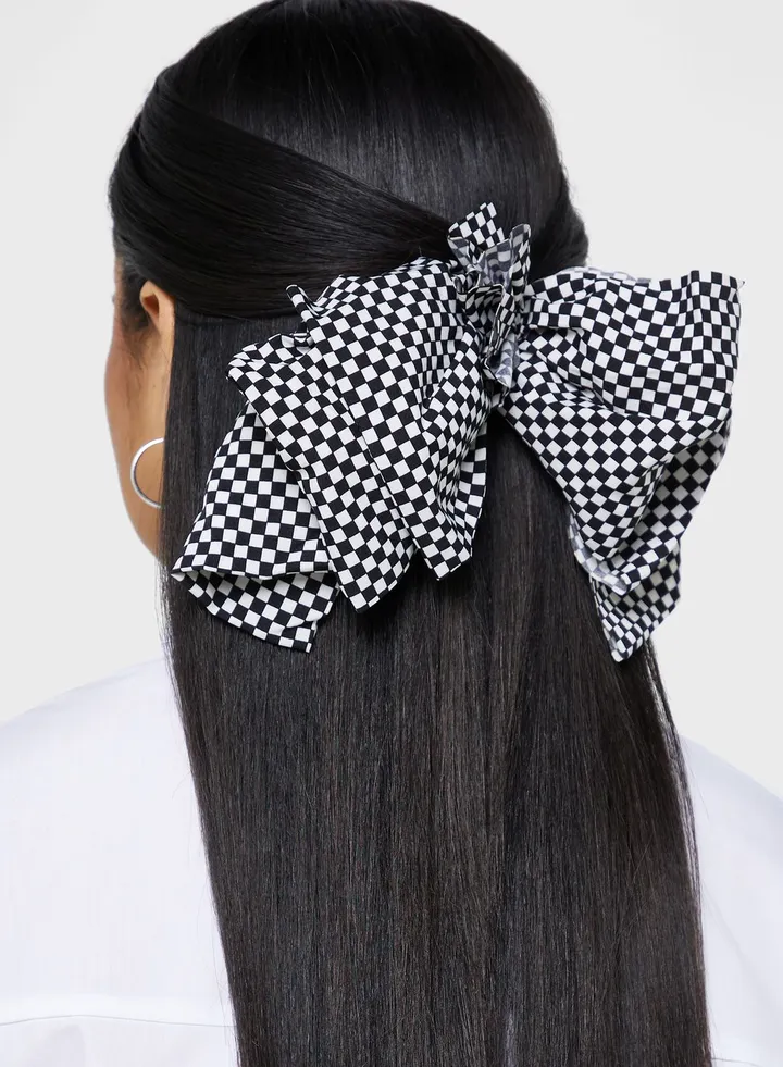 Geometric Print Hair Clip