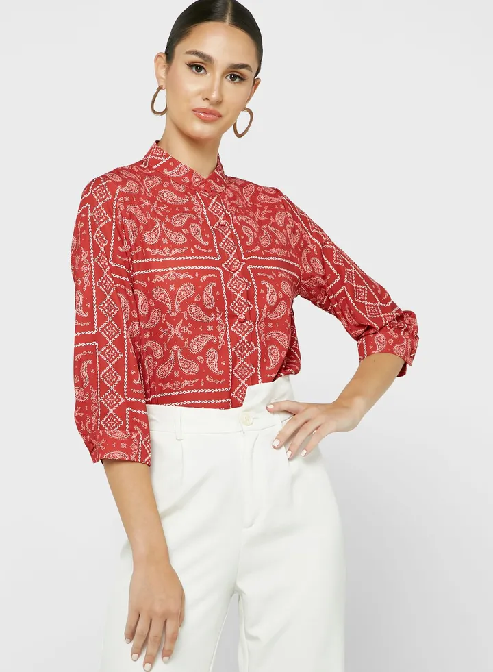 Paisley Print Top