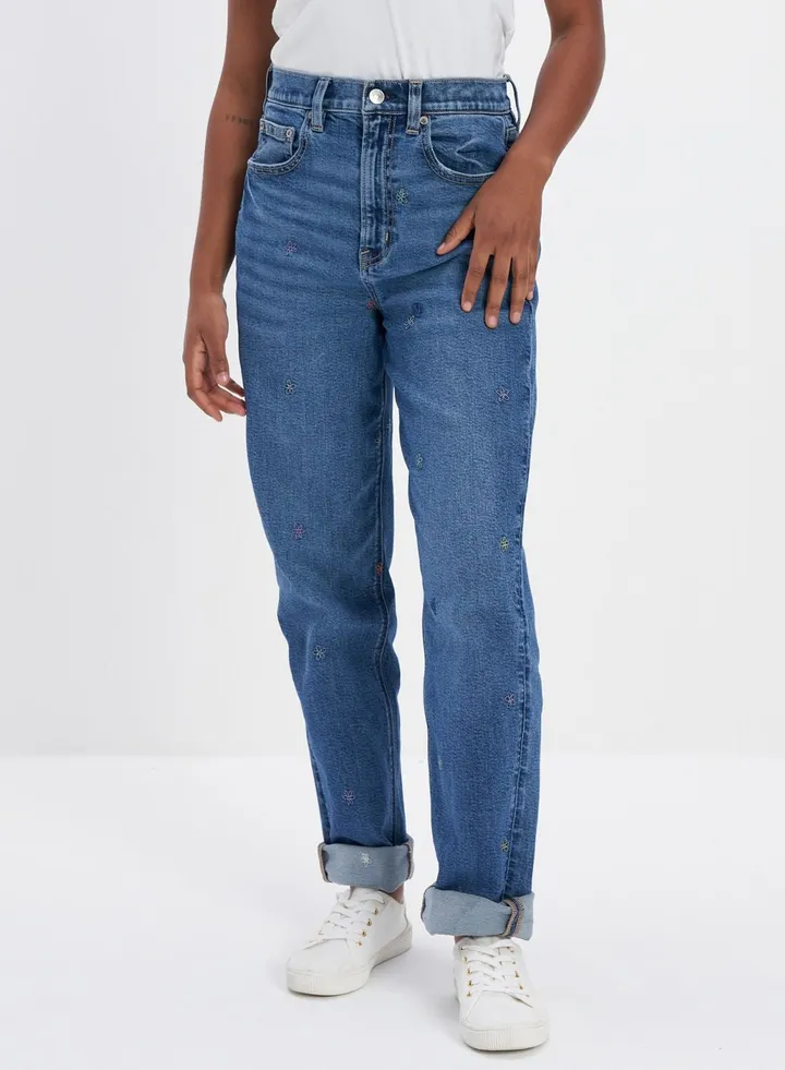 High Waist Boyfriend Jeans