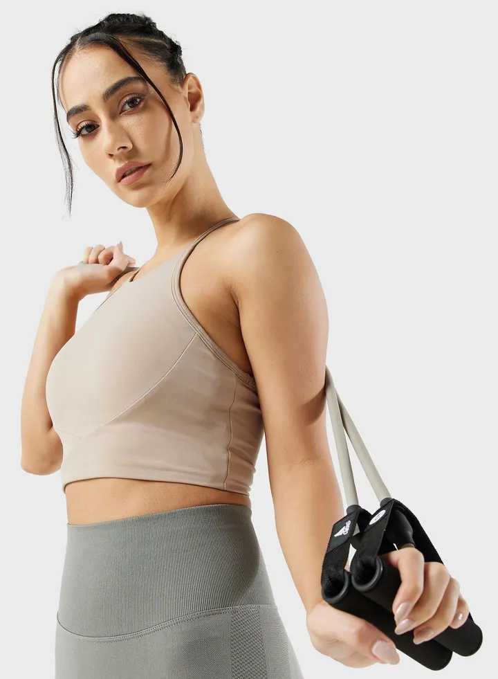 Padded Racer Back Detail Sports Bra