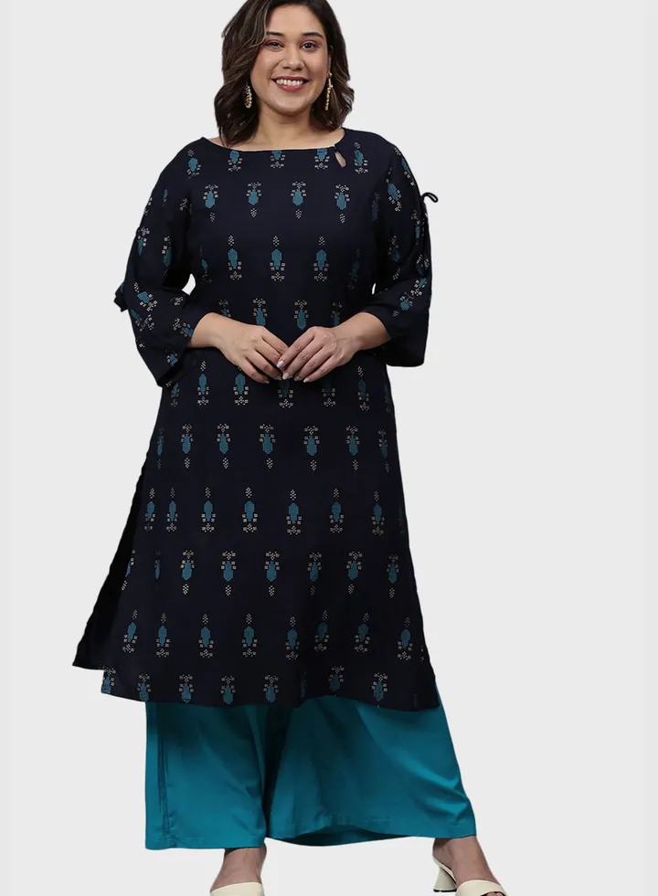Printed Kurti and Pant Set