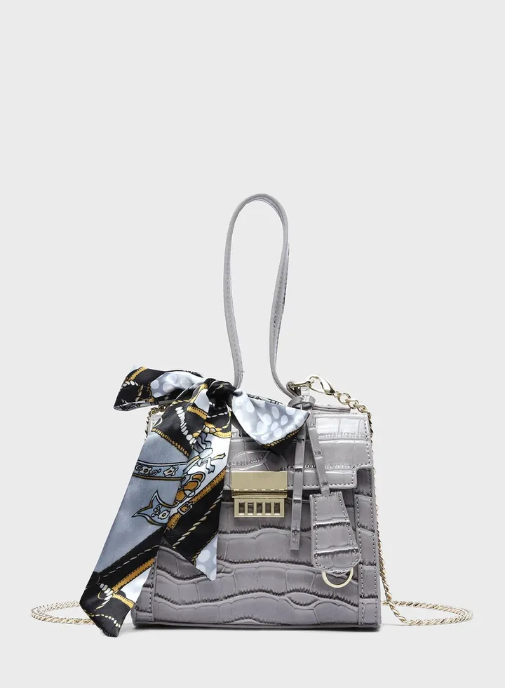 Ribbon Detail Satchel