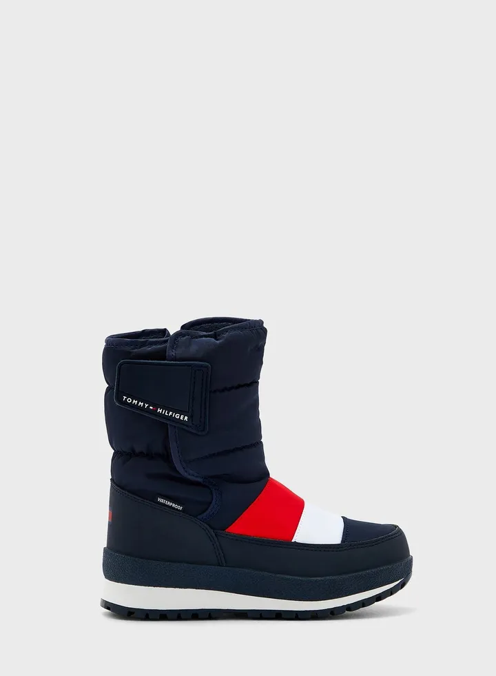 Kids Velcro Snow Boots