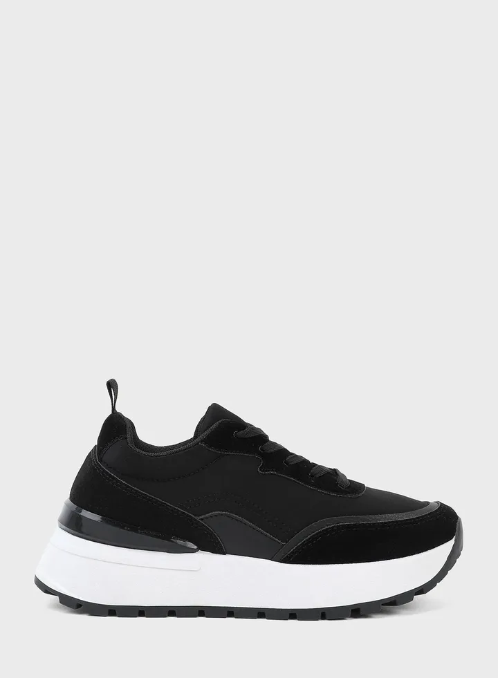 Lace Up Low Top Sneakers