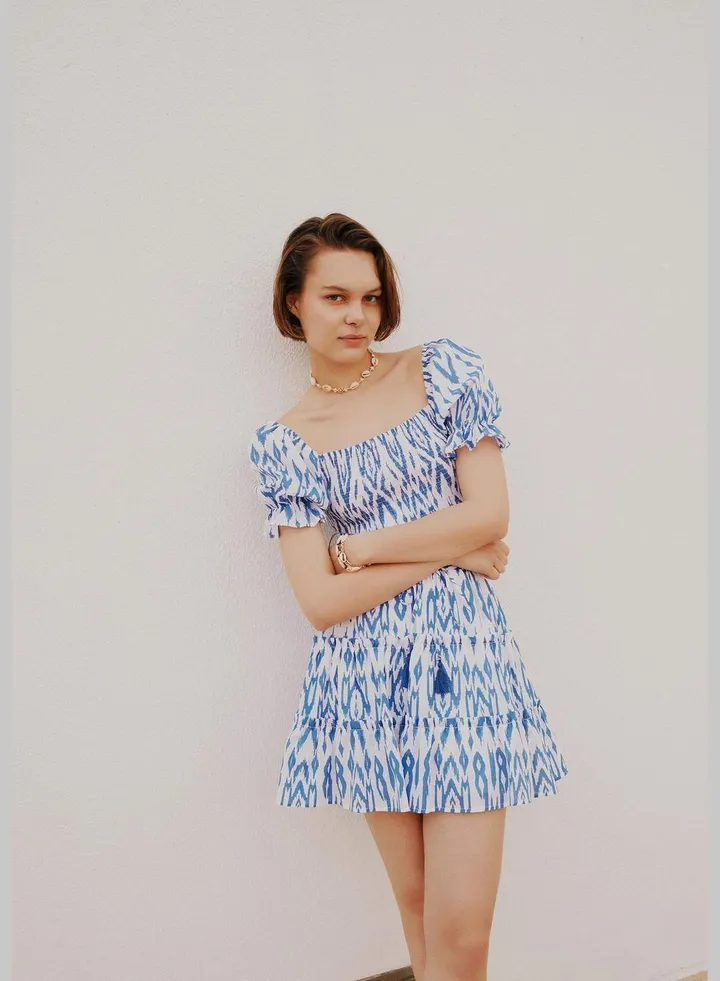 Woman Tiered Woven Skirt
