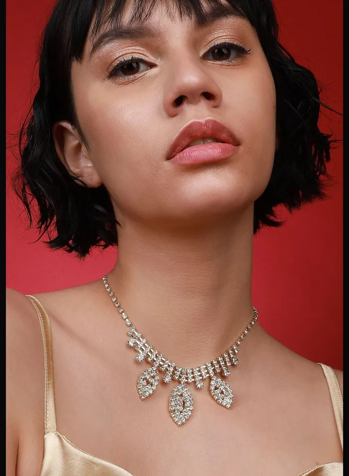 Gold Plated Designer Western Wear Necklace For Women