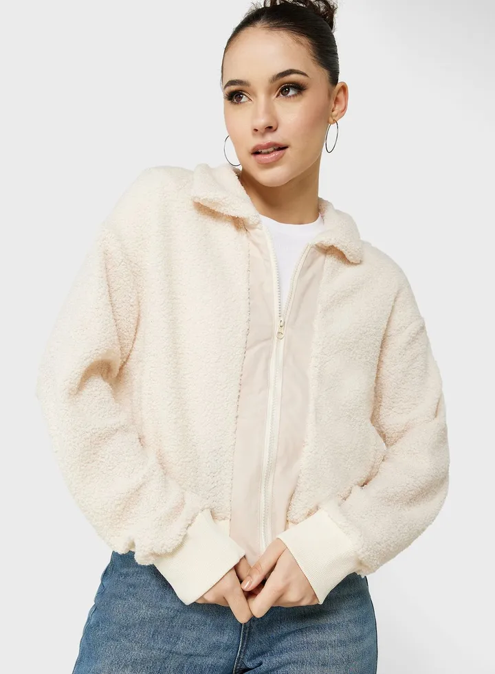 Shearling Zipper Jacket