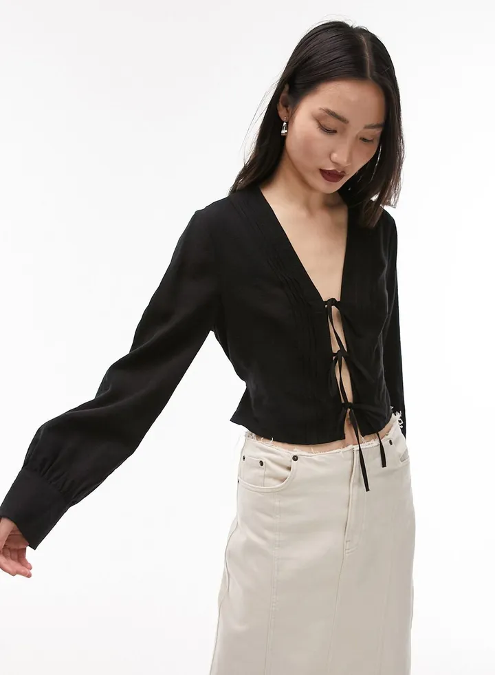 Tie Detail Top