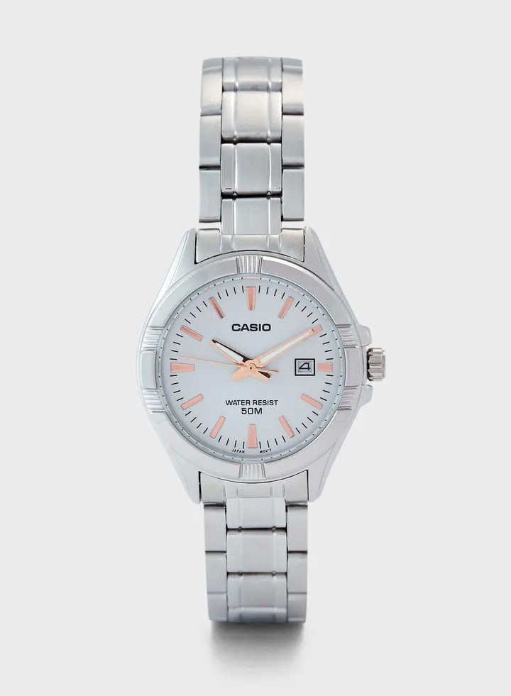 Steel Strap Analog Watch