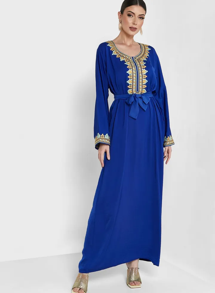 Embellished Detail Jalabiya