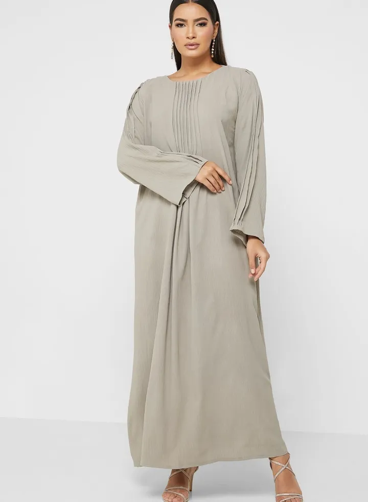 Tiered Boat Neck Dress