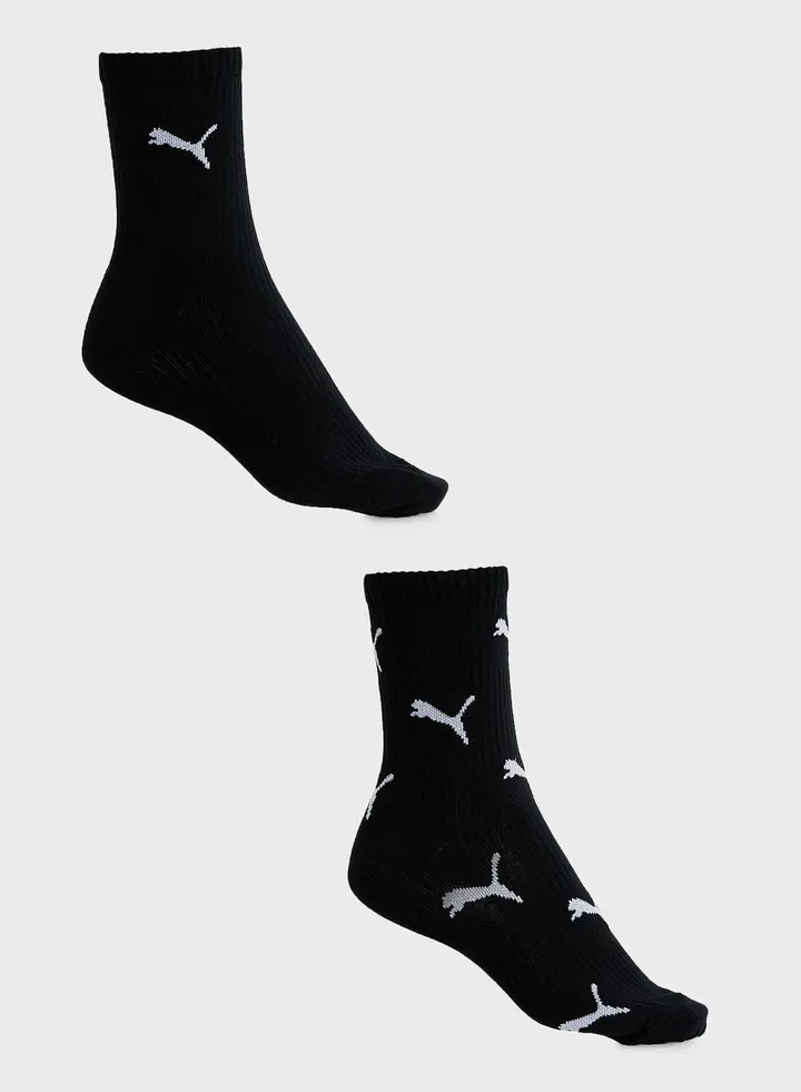 2 Pack Of Cat Logo Sock