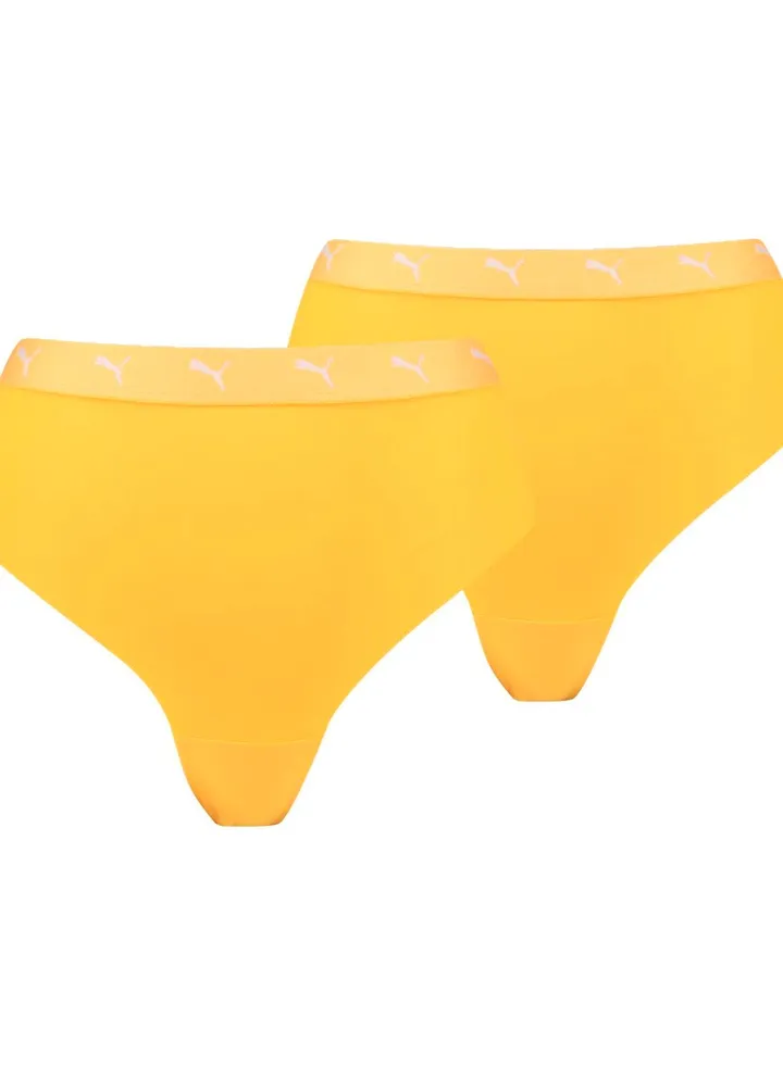 2 Pack Of High Waist Sporty String