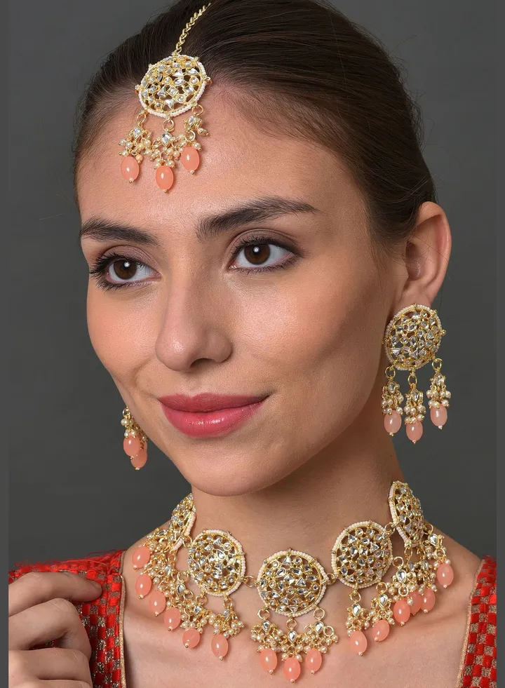 Kundan Gold Plated Necklace Set