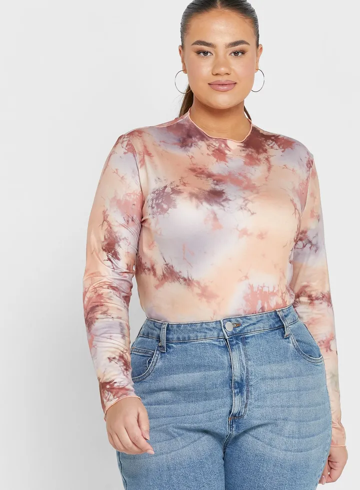 Lettuce Hem Tie Dye T-Shirt