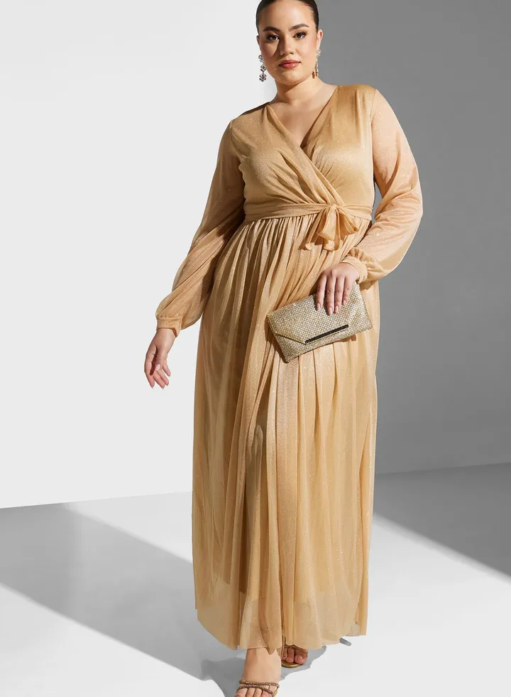 Belted Detail Fit & Flare Dress