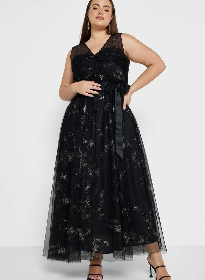 Sleeveless Shimmer Dress