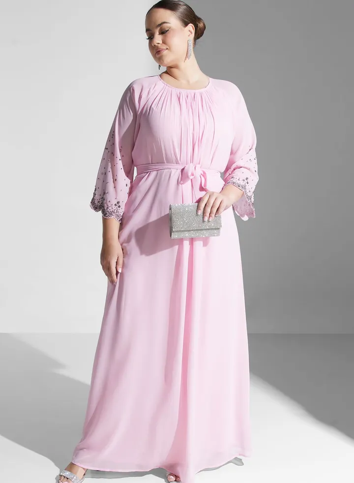 Embellished Sleeve A-Line