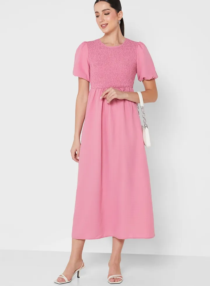 Shirred Detail Dress