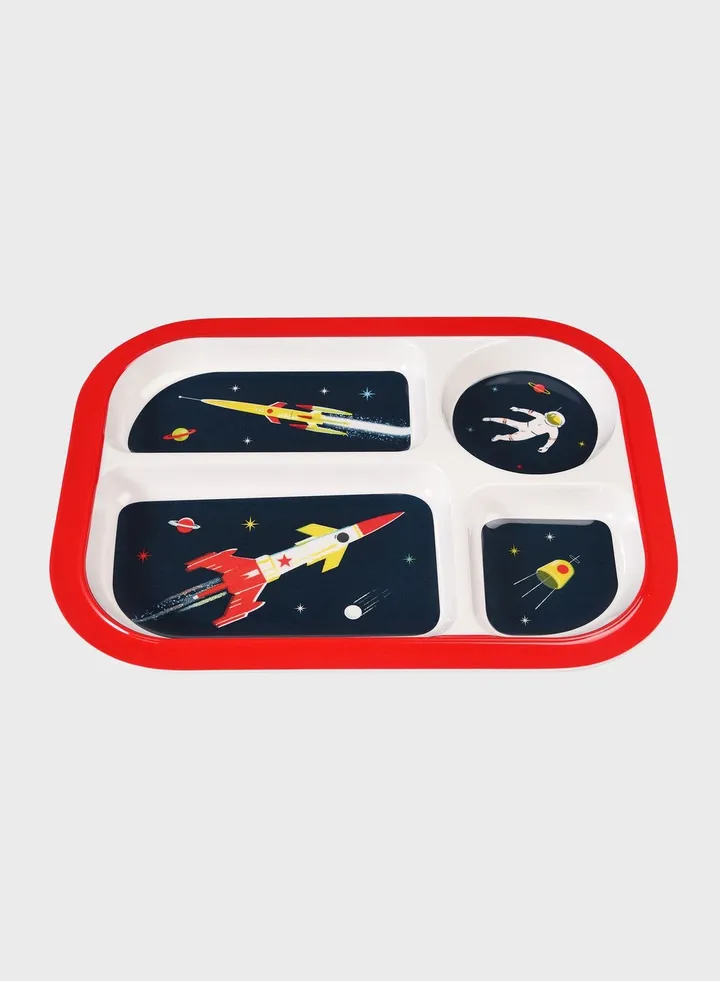Space Age Melamine Food Tray