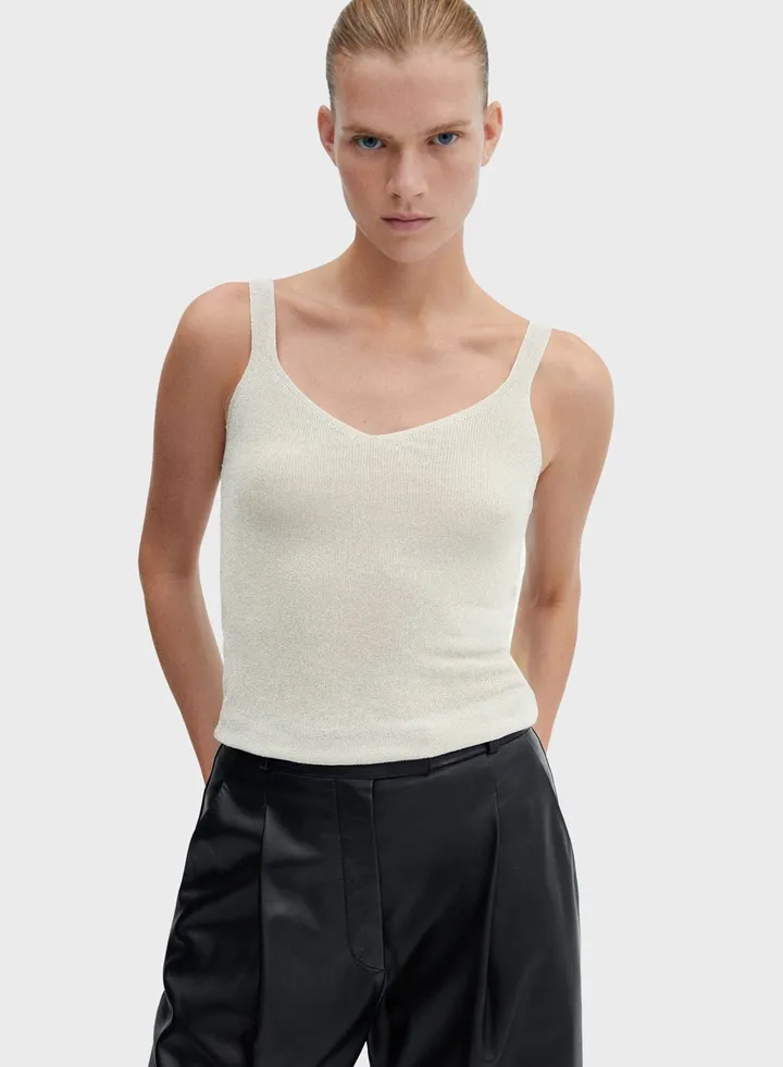 Strappy Knitted Crop Top