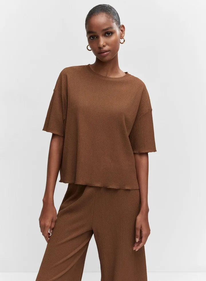 Crew Neck Knitted Shirt