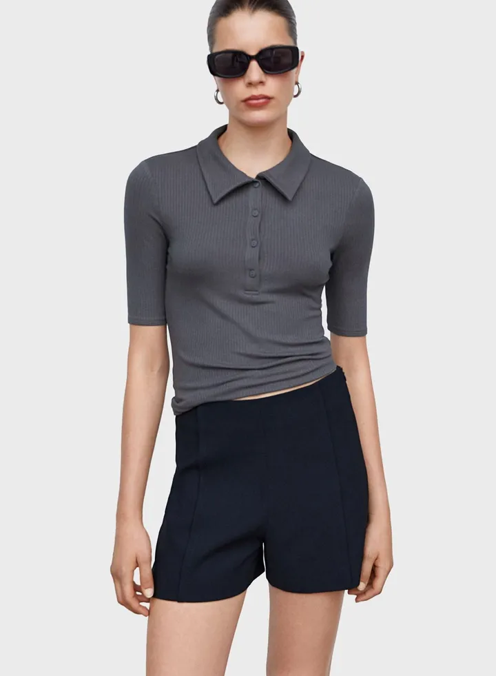 Polo Neck T-Shirt