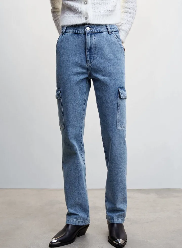 Pocket Detail Jeans