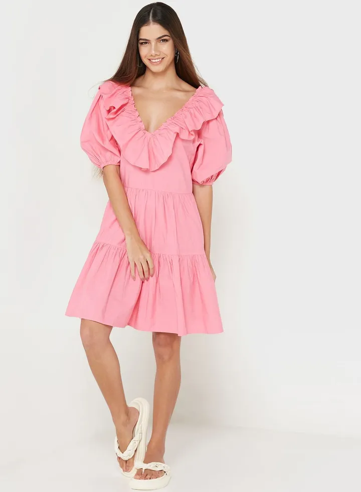 Tiered Ruffle Detail Dress