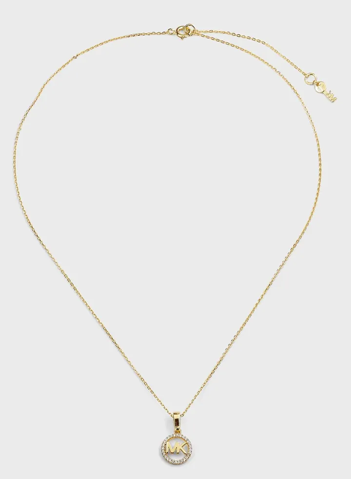 Monogram Chain Detailed Necklace