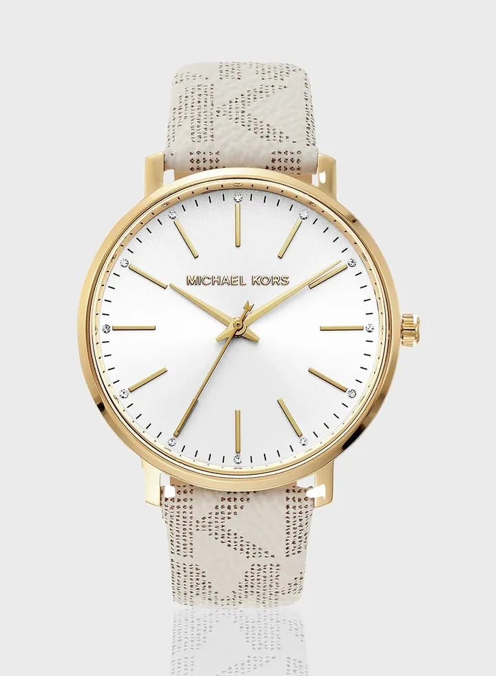 Classic Pu Strap Analog Watch