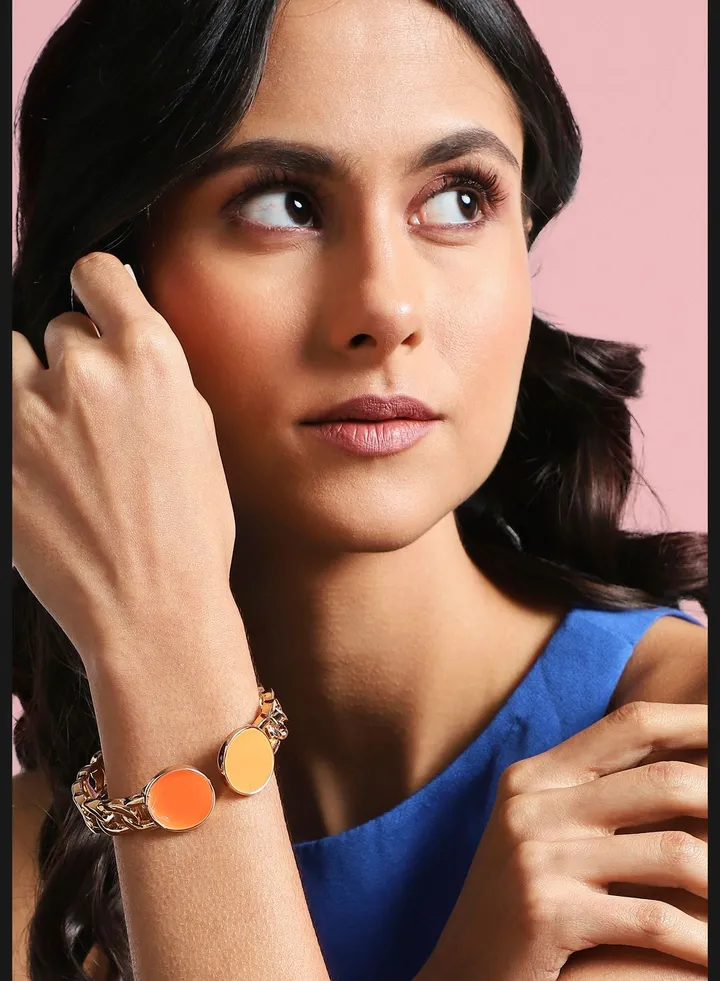 Gold Plated Designer Party Wear Bracelet For Women
