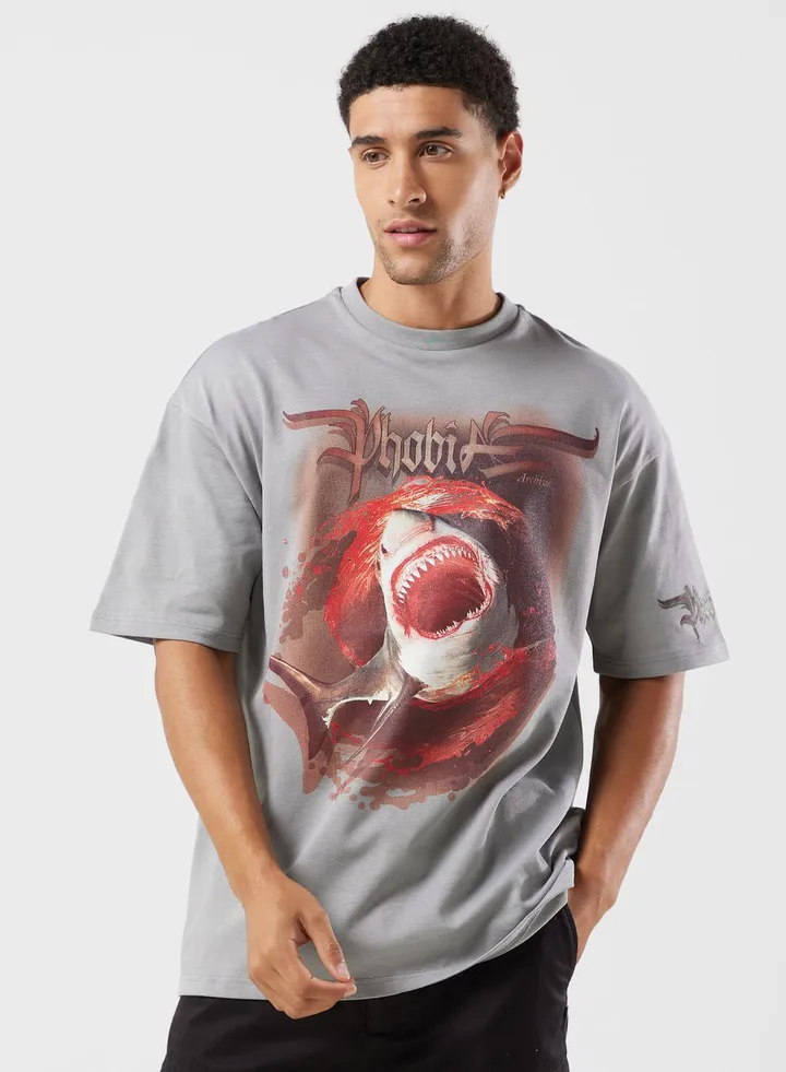 Shark Printed T-Shirt