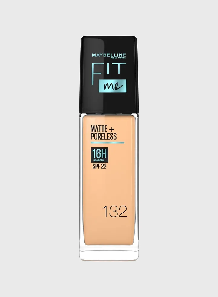 Fit Me Foundation Matte & Poreless Foundation 16H Oil Control with SPF 22 - 132