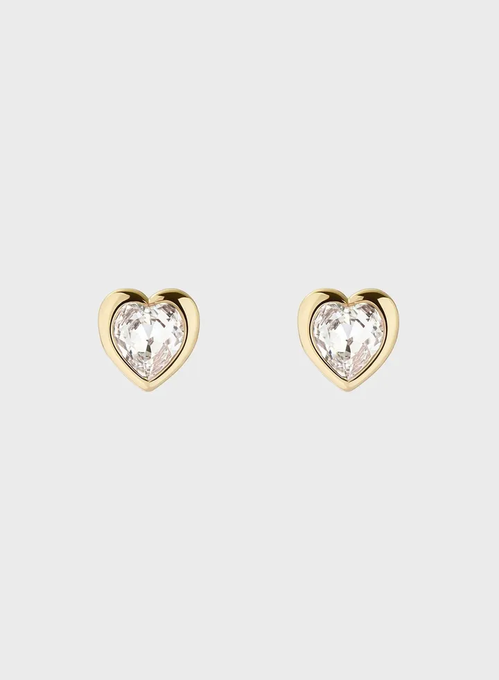 Han: Crystal Heart Earrings