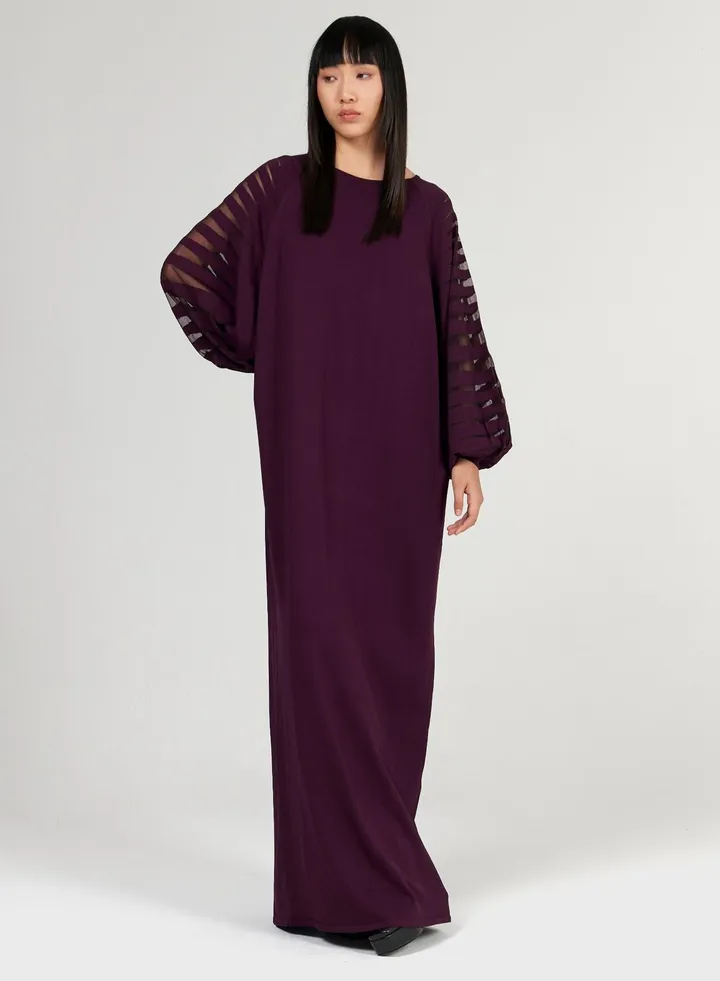 Transparent Knitted Kaftan