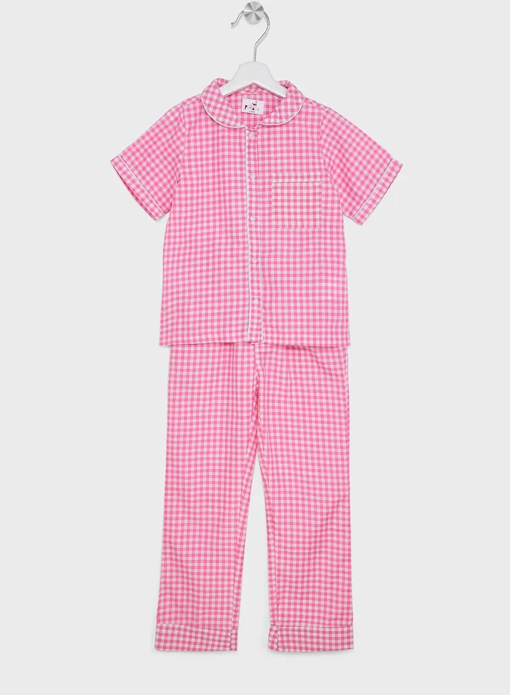 Girls Printed Long Sleeve Pyjama Set