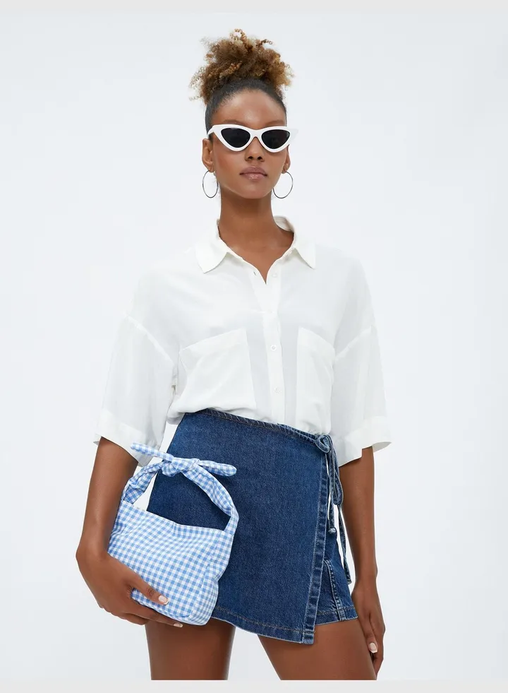 Bow Tie Detail Strappy Cross Body Bag