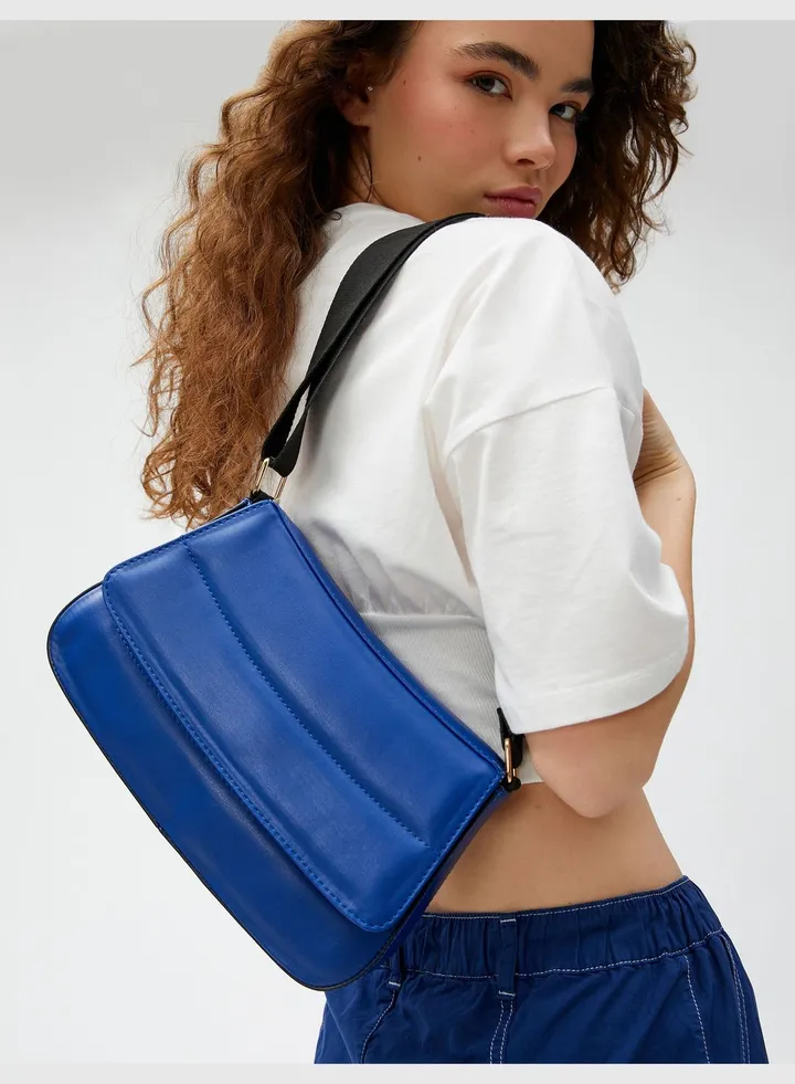 Faux Leather Cross Thick Strappy Body Bag