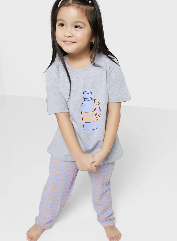 Self Love Bottle Printed Pj Set