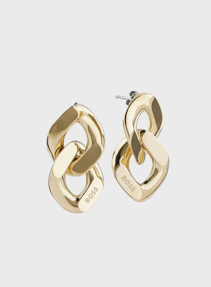 Layered Hammered Tangled Earrings