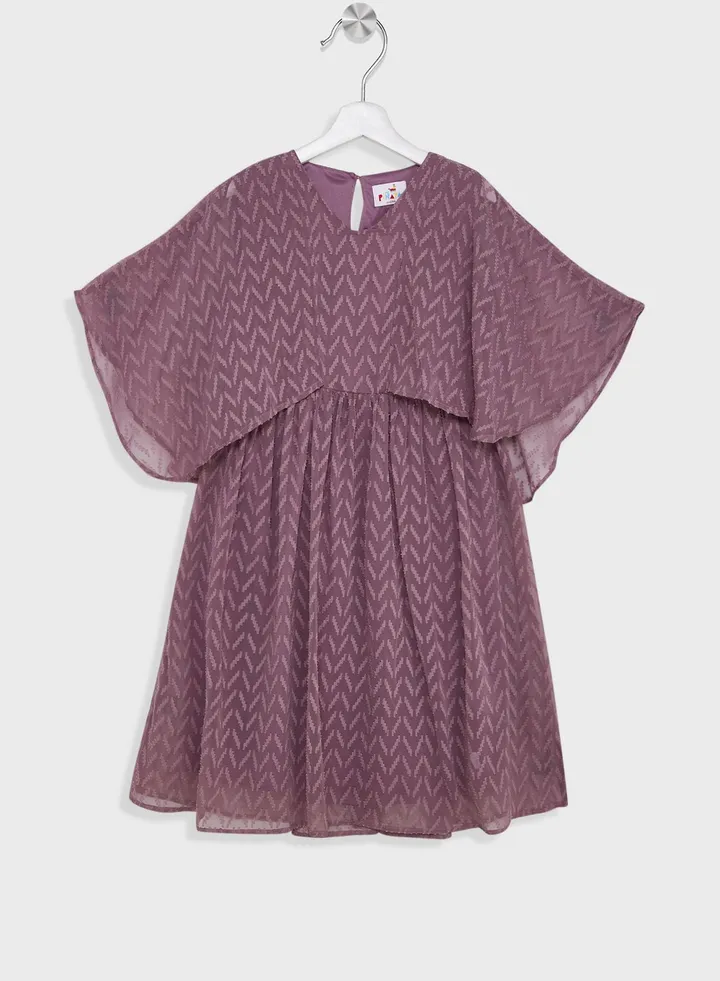 Girls Printed Floral Dress