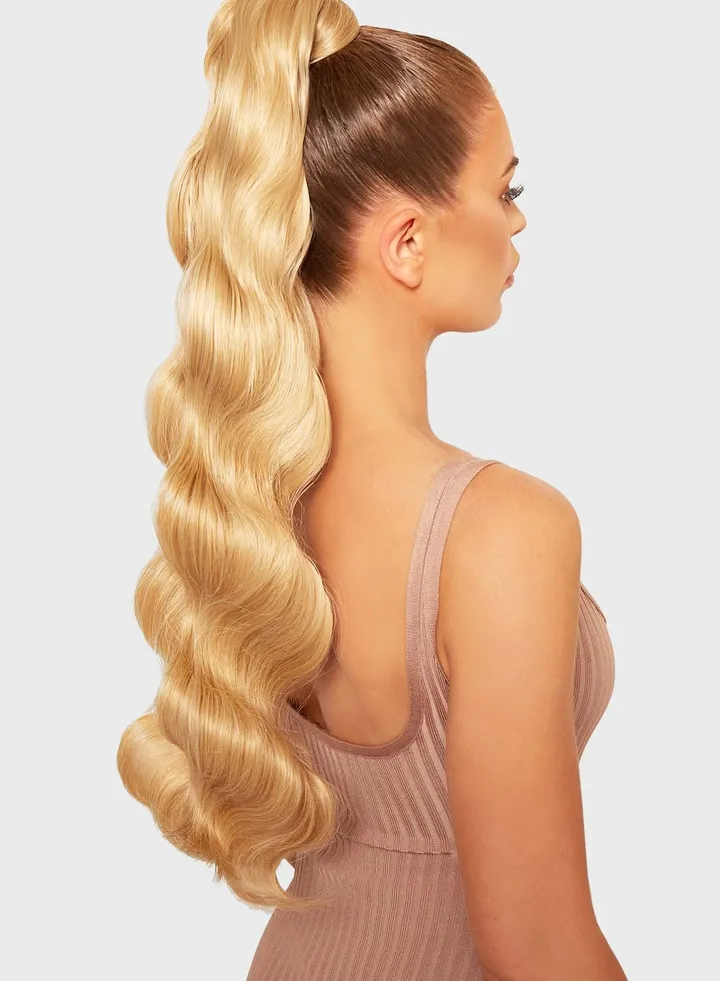 Grande Hollywood Wave 26 Inch Pony - Light Blonde